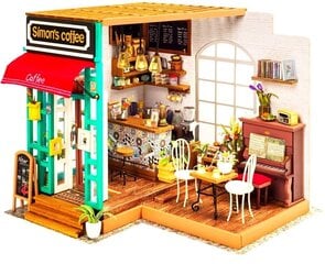 Robotime 3D Simon's Coffee Tee se itse nukkekoti hinta ja tiedot | LEGOT ja rakennuslelut | hobbyhall.fi