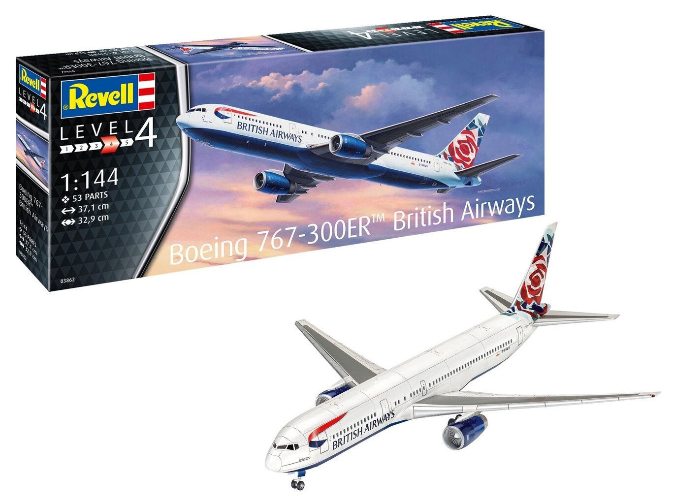 Boeing 767-300ER British Airways Chelsea Rose Samolot hinta ja tiedot | LEGOT ja rakennuslelut | hobbyhall.fi