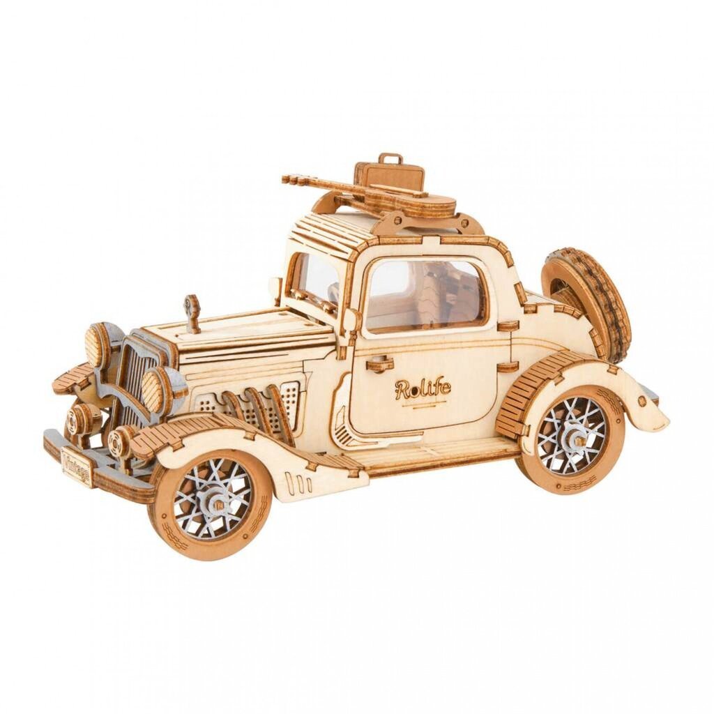 Robotime Vintage Car Koottava vintage auto hinta ja tiedot | LEGOT ja rakennuslelut | hobbyhall.fi