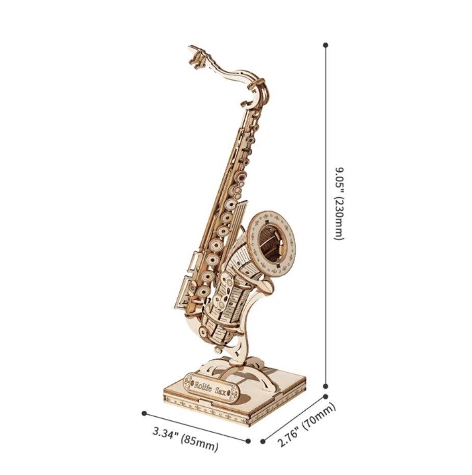 Robotime Saxophone Koottava Saksofoni hinta ja tiedot | LEGOT ja rakennuslelut | hobbyhall.fi