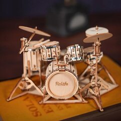 Robotime Drum Kit Koottava Rumpusetti hinta ja tiedot | LEGOT ja rakennuslelut | hobbyhall.fi