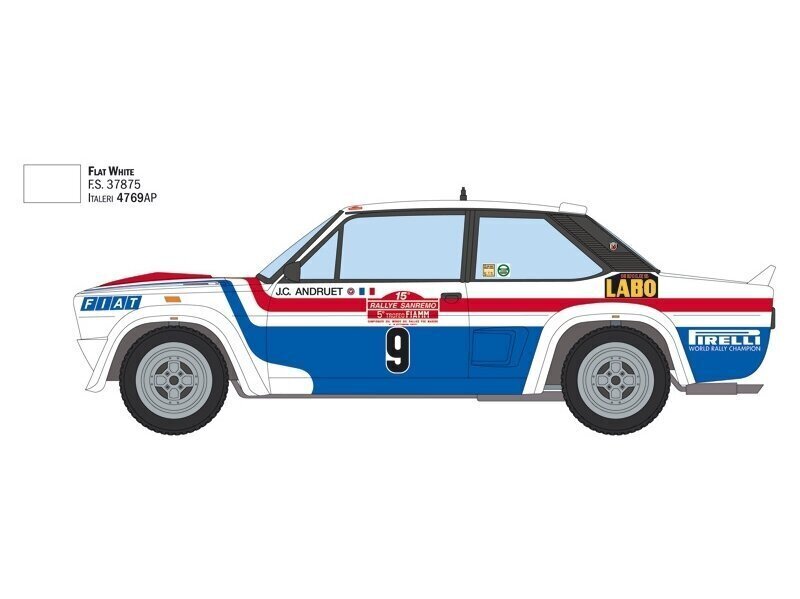 Mallisarja kokoonpanoon Fiat 131 Abarth 1977 San Remo Rally Winn hinta ja tiedot | LEGOT ja rakennuslelut | hobbyhall.fi