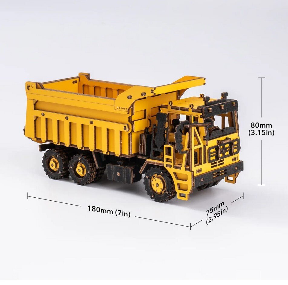 Robotime Dump Truck Koottava Kuorma-auto hinta ja tiedot | LEGOT ja rakennuslelut | hobbyhall.fi