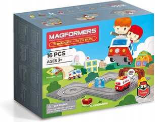 Magneettinen Rakennuspalikka Set Kaupunki - Bussi 16 Pieces hinta ja tiedot | Magformers Lapset | hobbyhall.fi