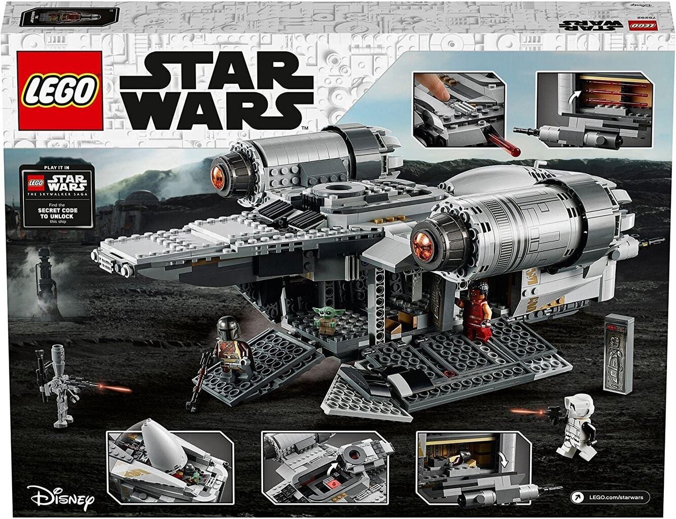 75292 LEGO® Star Wars The Razor Crest Mandalorian Starship hinta ja tiedot | LEGOT ja rakennuslelut | hobbyhall.fi