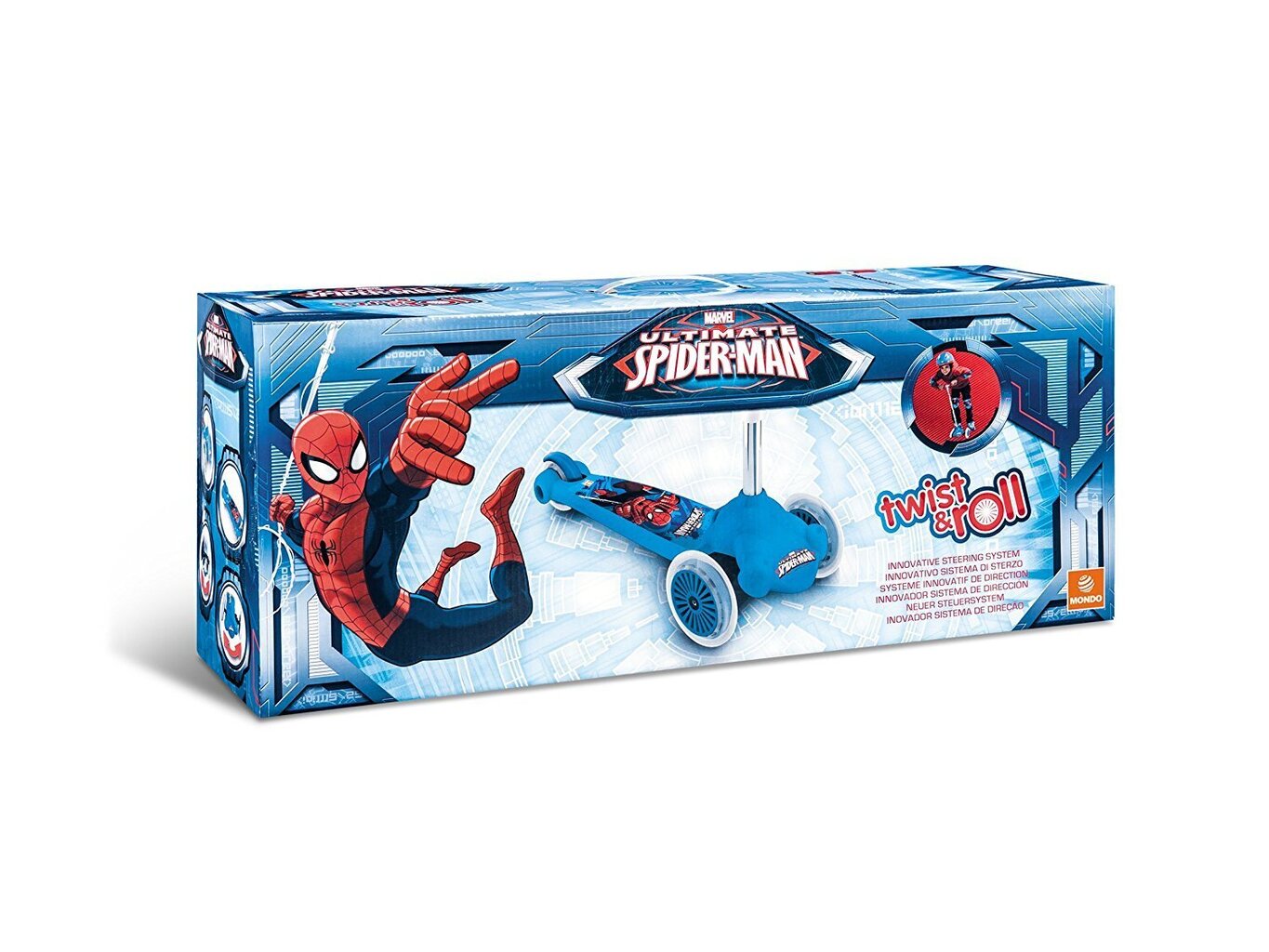 Twist & Roll Spiderman-Potkulauta hinta ja tiedot | Potkulaudat | hobbyhall.fi