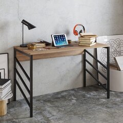 Työpöytä Tuna, ruskea/musta hinta ja tiedot | Tietokonepöydät ja työpöydät | hobbyhall.fi