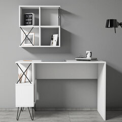 Työpöytä Extra 2, valkoinen hinta ja tiedot | Tietokonepöydät ja työpöydät | hobbyhall.fi