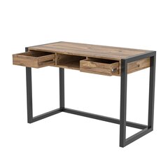 Työpöytä Ogene, ruskea/musta hinta ja tiedot | Tietokonepöydät ja työpöydät | hobbyhall.fi