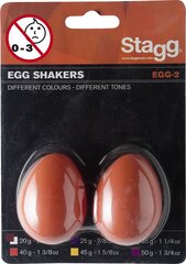 Helistimet (pari, oranssi) Stagg EGG-2OR hinta ja tiedot | Perkussiosoittimet | hobbyhall.fi