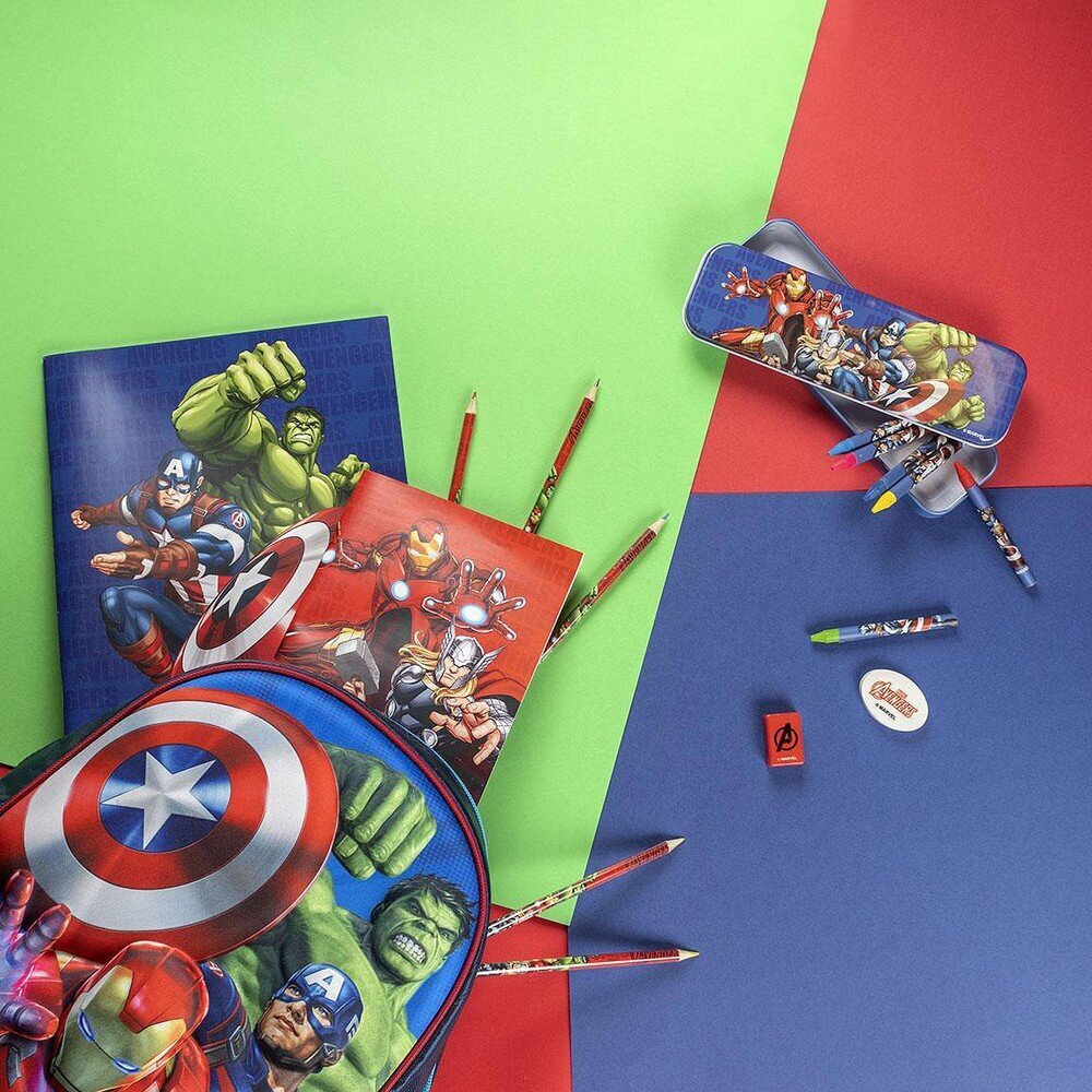 The Avengers -3D koulureppu, sininen (25 x 31 x 10 cm) hinta ja tiedot | Koulureput ja -laukut | hobbyhall.fi