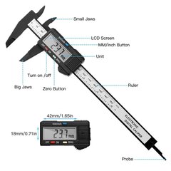 Digitaalinen työntömitta, 150 mm hinta ja tiedot | Magicso Kodin remontointi | hobbyhall.fi