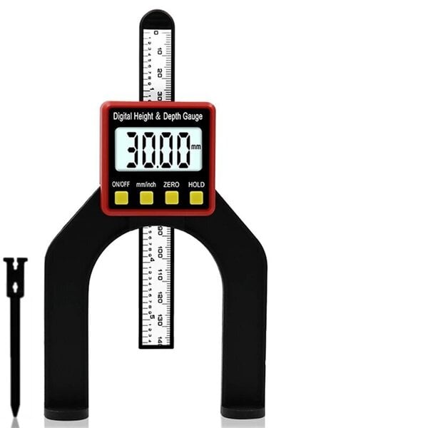 Digitaalinen syvyys- ja korkeusmittari – työntömitta