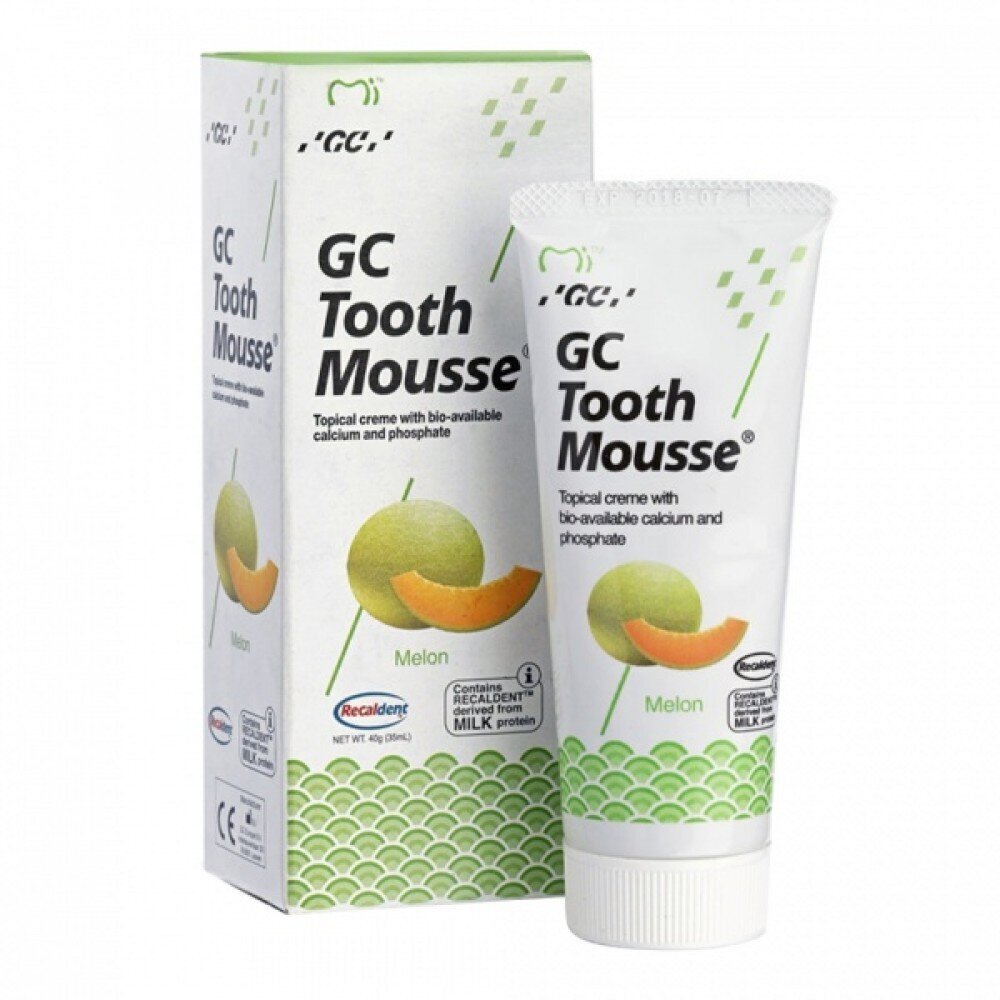 GC Tooth Mousse Recaldent, 35 ml Fluoriditon Remineralisoiva hammasvoide, melonin makuinen. hinta ja tiedot | Suuhygienia | hobbyhall.fi
