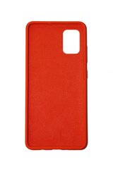 Silikonikotelo Samsung Galaxy A71 SoundBerry (real liquide silicone Easy Cleaning), punainen - Candy Red hinta ja tiedot | Puhelimen kuoret ja kotelot | hobbyhall.fi