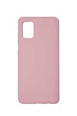 Silikonikotelo Samsung Galaxy A71 SoundBerry (real liquide silicone Easy Cleaning), pinkki - Rose Pink hinta ja tiedot | Puhelimen kuoret ja kotelot | hobbyhall.fi