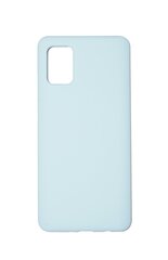 Silikonikotelo Samsung Galaxy S20 Plus SoundBerry (real liquide silicone Easy Cleaning), sininen - Blue Sky hinta ja tiedot | Puhelimen kuoret ja kotelot | hobbyhall.fi