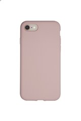 Silikonikotelo Apple iPhone 7/8/SE2/SE3/SE2020/SE2022 SoundBerry (real liquide silicone Easy Cleaning), pinkki - Pink Rose hinta ja tiedot | Puhelimen kuoret ja kotelot | hobbyhall.fi