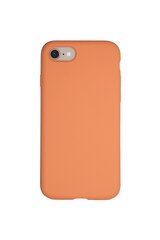 Silikonikotelo Apple iPhone 7/8/SE2/SE3/SE2020/SE2022 SoundBerry (real liquide silicone Easy Cleaning), oranssi - Tangerine hinta ja tiedot | Puhelimen kuoret ja kotelot | hobbyhall.fi