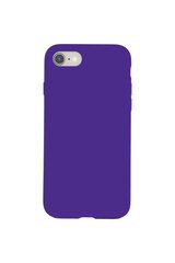 Silikonikotelo Apple iPhone 7/8/SE2/SE3/SE2020/SE2022 SoundBerry (real liquide silicone Easy Cleaning), violetti - Orchid hinta ja tiedot | Puhelimen kuoret ja kotelot | hobbyhall.fi