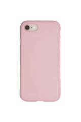 Silikonikotelo Apple iPhone 7/8/SE2/SE3/SE2020/SE2022 SoundBerry (real liquide silicone Easy Cleaning), pinkki - Pink Rose hinta ja tiedot | Puhelimen kuoret ja kotelot | hobbyhall.fi