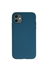 Silikonikotelo Apple iPhone 11 SoundBerry (real liquide silicone Easy Cleaning), sininen - Peacock hinta ja tiedot | Puhelimen kuoret ja kotelot | hobbyhall.fi