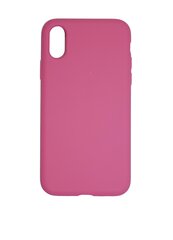 Silikonikotelo Apple iPhone X/XS SoundBerry (real liquide silicone Easy Clean), pinkki - magenta hinta ja tiedot | Puhelimen kuoret ja kotelot | hobbyhall.fi