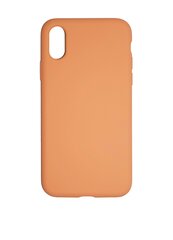 Silikonikotelo Apple iPhone X/XS SoundBerry (real liquide silicone Easy Clean), oranssi - tangerine hinta ja tiedot | Puhelimen kuoret ja kotelot | hobbyhall.fi