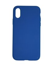 Silikonikotelo Apple iPhone X/XS SoundBerry (real liquide silicone Easy Clean), sininen - navy hinta ja tiedot | Puhelimen kuoret ja kotelot | hobbyhall.fi