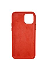 Silikonikotelo Apple iPhone 12/12 Pro SoundBerry (real liquide silicone Easy Clean), punainen - chilli red hinta ja tiedot | Puhelimen kuoret ja kotelot | hobbyhall.fi