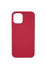Silikonikotelo Apple iPhone 12/12 Pro SoundBerry (real liquide silicone Easy Clean), punainen - hibiscus hinta ja tiedot | Puhelimen kuoret ja kotelot | hobbyhall.fi