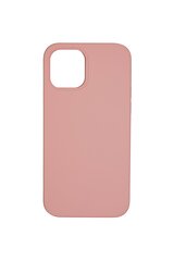Silikonikotelo Apple iPhone 12/12 Pro SoundBerry (real liquide silicone Easy Clean), pinkki - peach hinta ja tiedot | Puhelimen kuoret ja kotelot | hobbyhall.fi