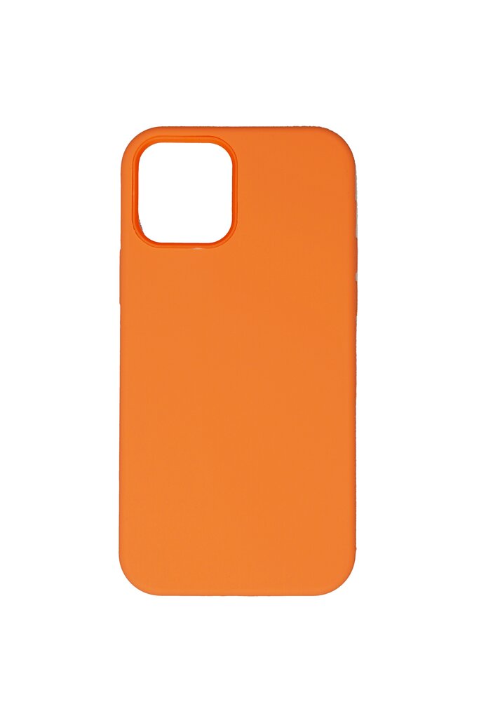 Silikonikotelo Apple iPhone 12/12 Pro SoundBerry (real liquide silicone Easy Clean), oranssi hinta ja tiedot | Puhelimen kuoret ja kotelot | hobbyhall.fi