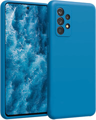 Silikonikotelo Samsung Galaxy A53/A53 5G SoundBerry (real liquide silicone Easy Clean), sininen hinta ja tiedot | Puhelimen kuoret ja kotelot | hobbyhall.fi