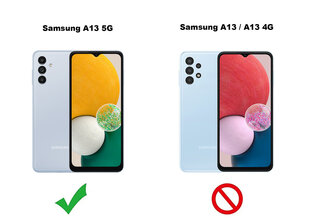 Silikonikotelo Samsung Galaxy A13 5G SoundBerry (real liquide silicone Easy Clean), violetti hinta ja tiedot | Puhelimen kuoret ja kotelot | hobbyhall.fi