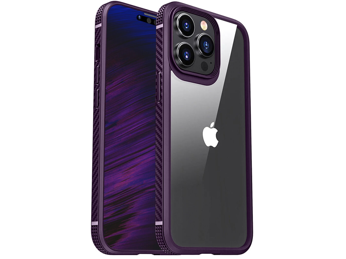 Kirkas PC Antishock Hard Case Apple iPhone 14 Pro Max, violetti hinta ja tiedot | Puhelimen kuoret ja kotelot | hobbyhall.fi