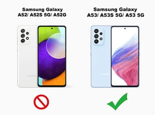 Silikonikotelo Samsung Galaxy A53/A53 4G/A53 5G SoundBerry (real liquide silicone Easy Cleaning), pinkki hinta ja tiedot | Puhelimen kuoret ja kotelot | hobbyhall.fi
