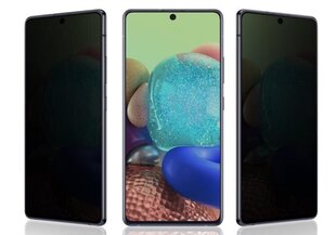 Näytönsuoja Soundberry Privacy(Anti-Spy) 5D Samsung Galaxy A72 4G/A72 5G/A72 puhelimelle hinta ja tiedot | Näytönsuojakalvot ja -lasit | hobbyhall.fi