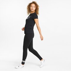Ess+ metallic leggings puma naiset musta 84830751 hinta ja tiedot | Naisten urheiluvaatteet | hobbyhall.fi