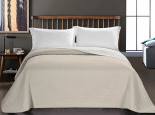 Kaksipuolinen sängynpeite DecoKing AXEL 260 × 280 cm, beige / valkoinen hinta ja tiedot | Päiväpeitot ja huovat | hobbyhall.fi