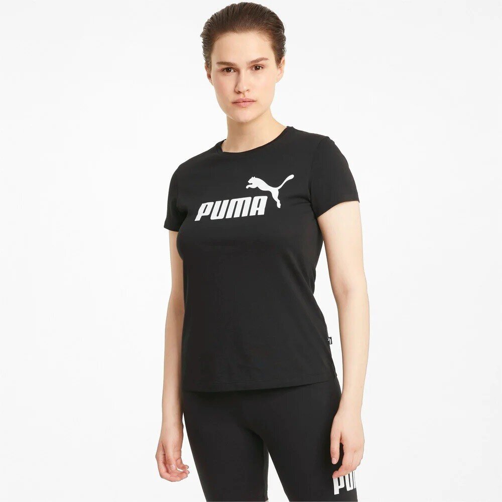 Ess logo tee puma naiset black 58677401 hinta ja tiedot | Naisten T-paidat | hobbyhall.fi