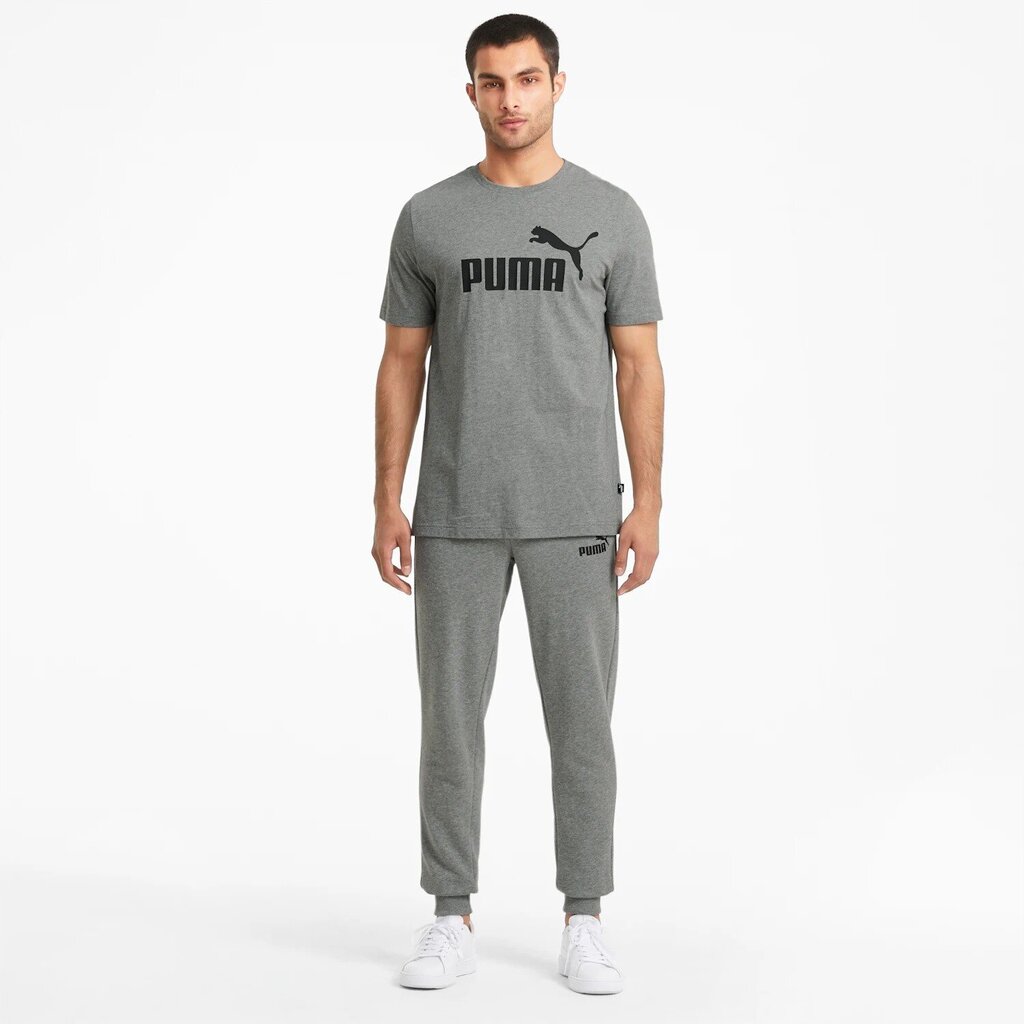 Ess logo tee puma miehet grey 58666603 hinta ja tiedot | Miesten T-paidat | hobbyhall.fi