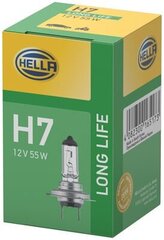 Long Life -hehkulamppu Hella 8GH 007 157-201 H7 12V/55W (1 kpl) hinta ja tiedot | Polttimot | hobbyhall.fi