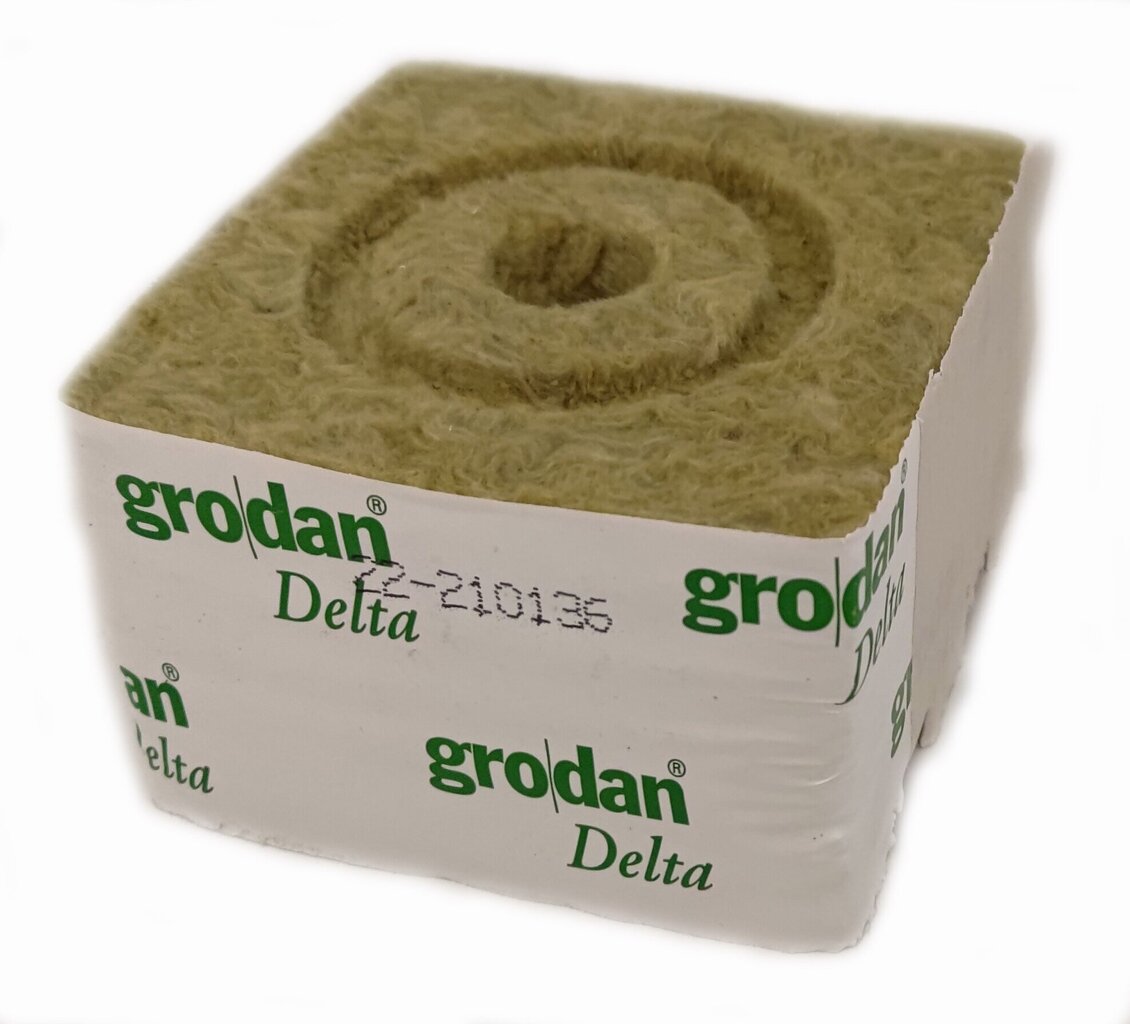 Grodan Rockwool kasvatuskuutio 100x100x65mm ø20mm hinta ja tiedot | Istutusruukut ja minikasvihuoneet | hobbyhall.fi