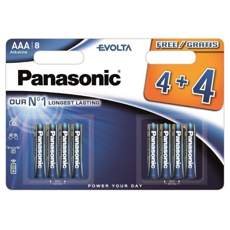 Panasonic LR03EGE/8B paristot (4+4 kpl) hinta ja tiedot | Paristot | hobbyhall.fi