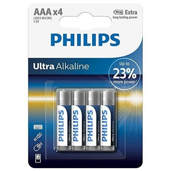 Paristo Philips LR03E4B/10, 4 kappaletta hinta ja tiedot | Paristot | hobbyhall.fi