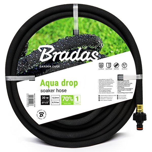 Tippaletku kastelujärjestelmään AQUA-DROP 1/2" 7,5m, Bradas