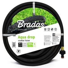 Tippaletku kastelujärjestelmään AQUA-DROP 1/2" 15m, Bradas hinta ja tiedot | Puutarhaletkut, kastelukannut ja muut kastelutarvikkeet | hobbyhall.fi