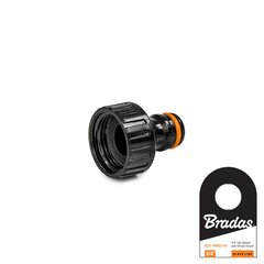 BLACK LINE Hanasovitin 3/4" naaras etiketillä hinta ja tiedot | Puutarhaletkut, kastelukannut ja muut kastelutarvikkeet | hobbyhall.fi