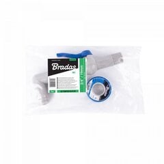 Setti - PP 90° 3/4'' hana 19-25mm letkulle, pituus 20cm, PTFE-teipillä. hinta ja tiedot | Puutarhaletkut, kastelukannut ja muut kastelutarvikkeet | hobbyhall.fi